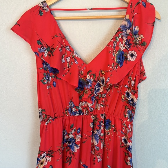 Soprano Red Floral Maxi Dress - Picture 8 of 9